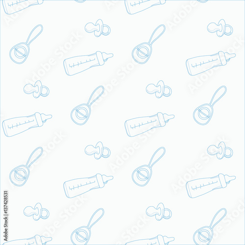 Pattern of supplies for newborns.