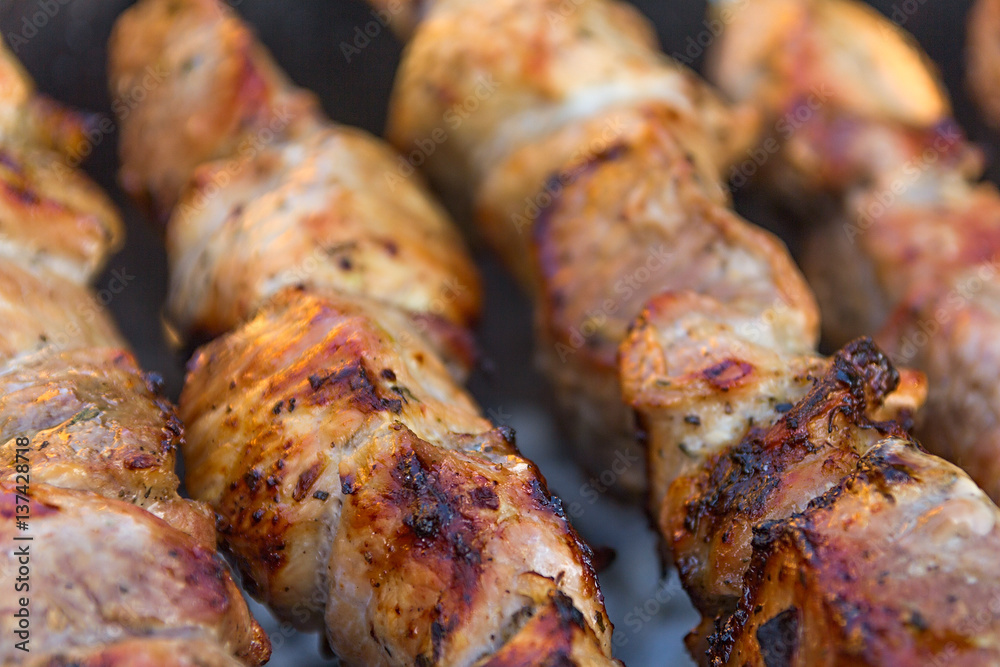 shashlik closeup shashlik closeup