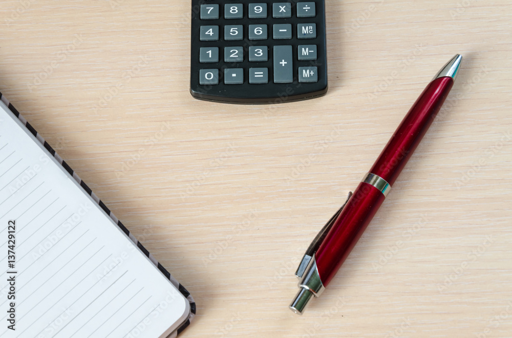 Calculator pen and notebook Calculator pen and notebook