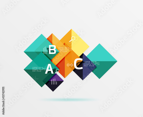 Vector square banner