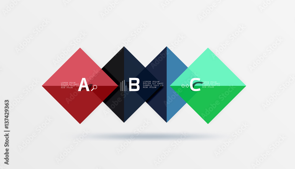 Vector square banner Vector square banner