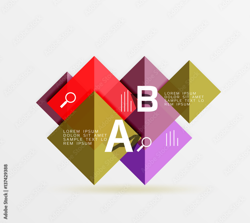Square geometric abstract background Square geometric abstract background