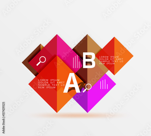 Vector square banner