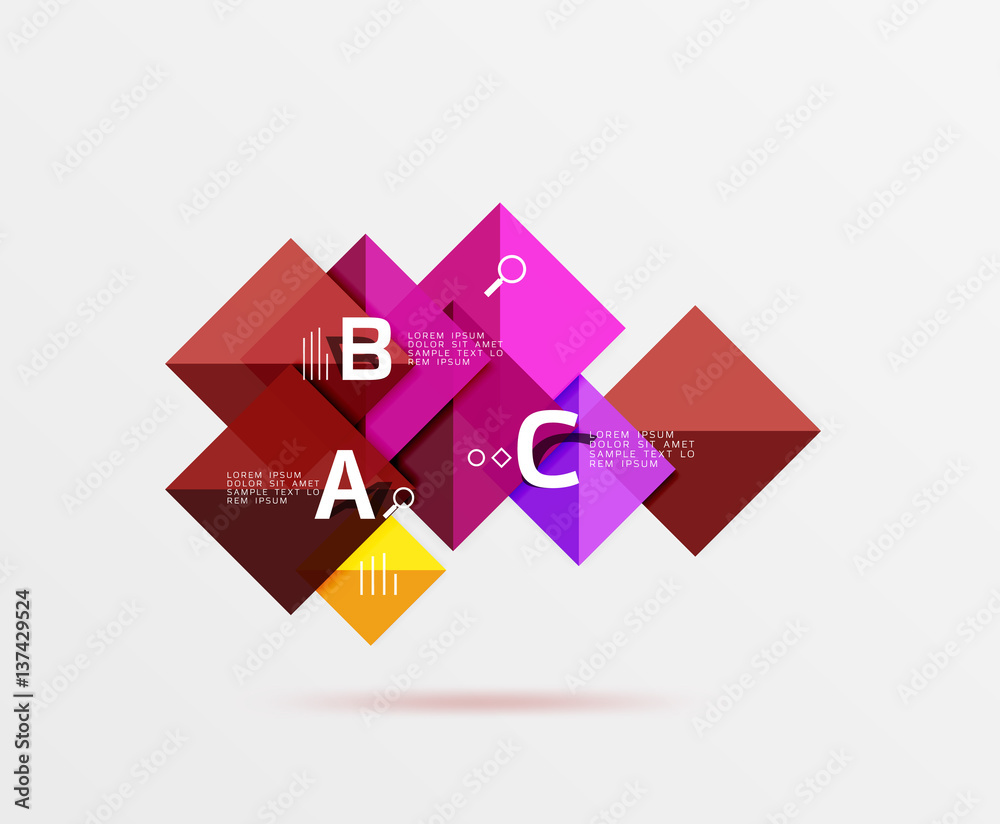 Square geometric abstract background Square geometric abstract background
