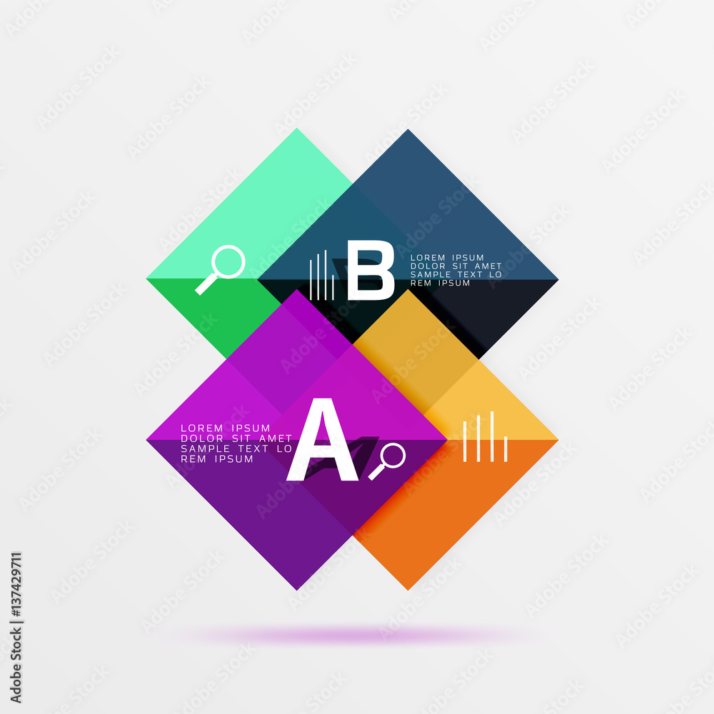 Square geometric abstract background Square geometric abstract background
