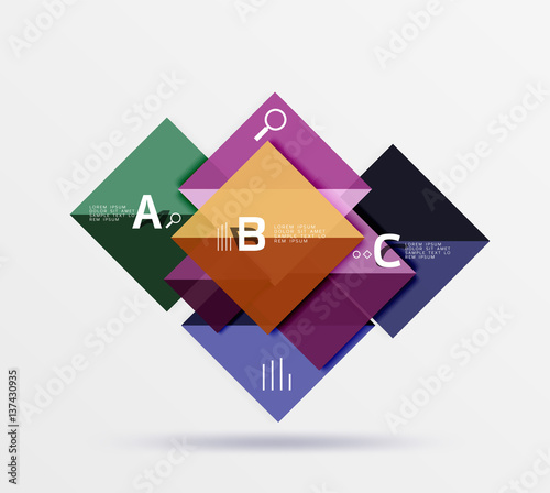 Free Download Geometric square and triangle template - GFXLoad