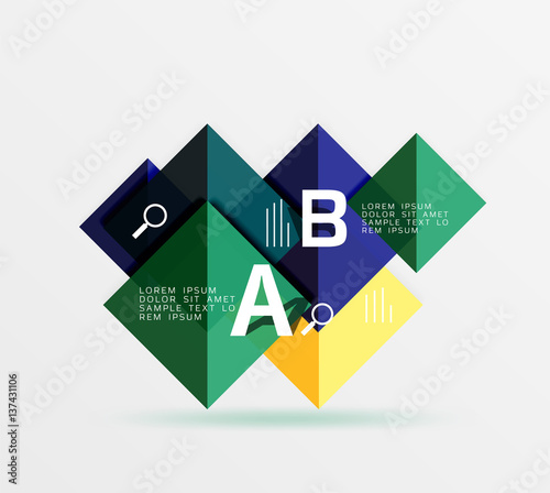 Glossy squares with text, abstract geometric design concept Free Download Glossy squares with text, abstract geometric design concept - GFXLoad
