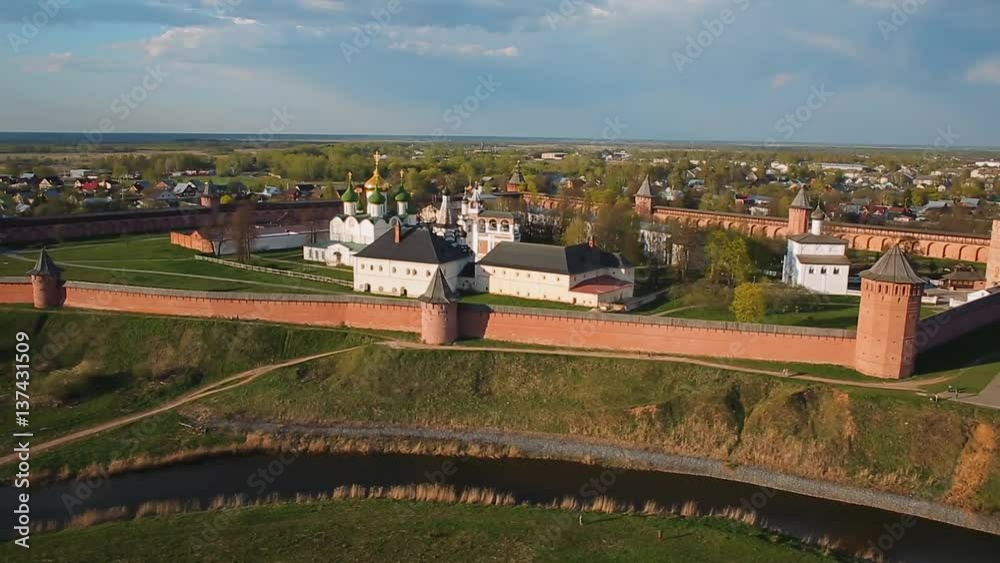 panoramic view of Suzdal Spaso-evfimiev monastery, Russia panoramic view of Suzdal Spaso-evfimiev monastery, Russia