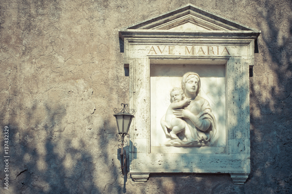 Obraz premium Virgen María con el niño Jesús, Roma