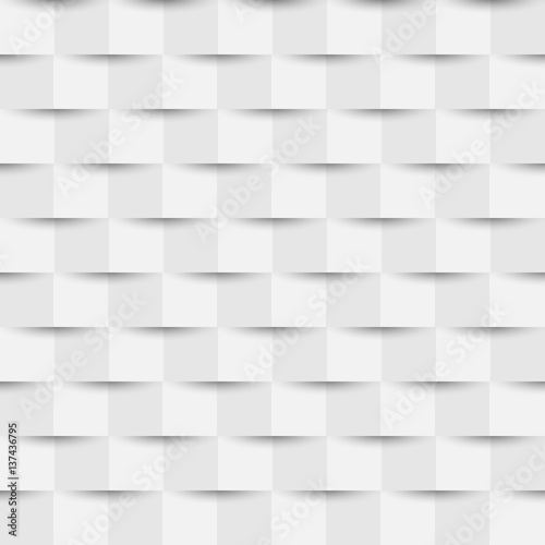 Seamless striped vector pattern from horizontal rising and falling ribbons. White and grey texture for your web site background