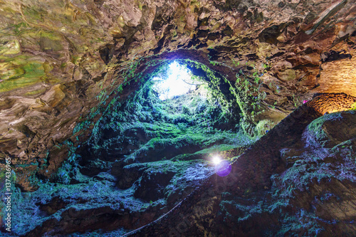 Algar do Carvao Caves, Terceira Island, Azores, Portugal photo