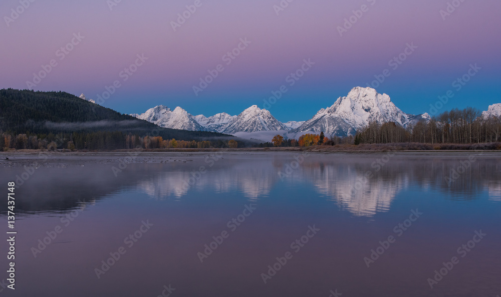Oxbow Bend Early Fall Morning