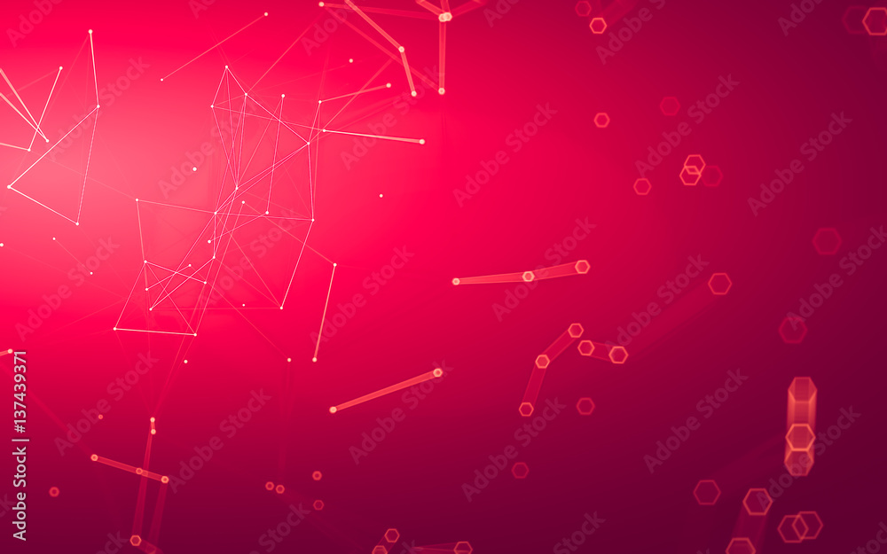 Abstract polygonal space low poly dark background, 3d rendering Abstract polygonal space low poly dark background, 3d rendering