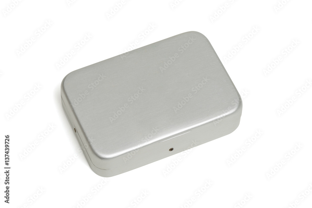 Brushed Aluminum Rectangular Box or Case Brushed Aluminum Rectangular Box or Case