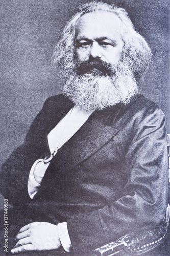 Portrait of the philosopher Karl Marx photo