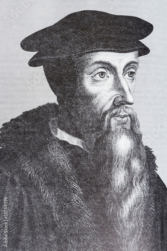 Portrait of the philosopher Jean Cauvin photo