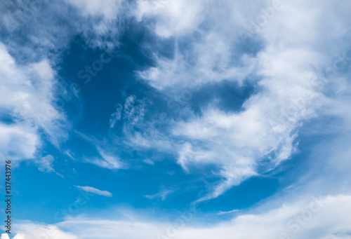 blue sky with cloud