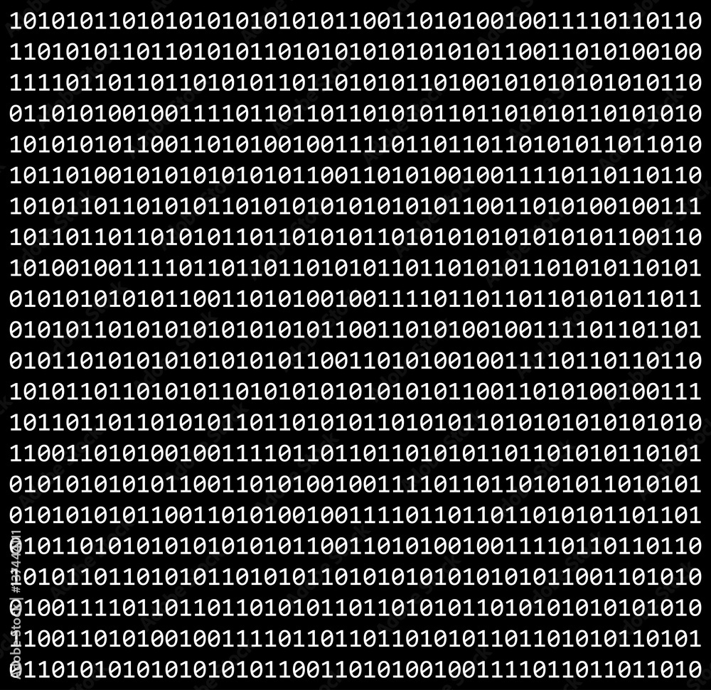 binary code zero one matrix black background beautiful banner wallpaper  Stock Vector | Adobe Stock