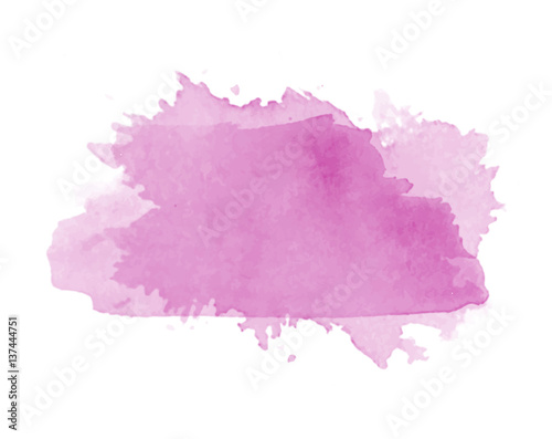 Violet watercolor splash vector 