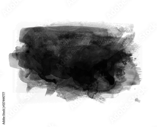 Black ink splash vector