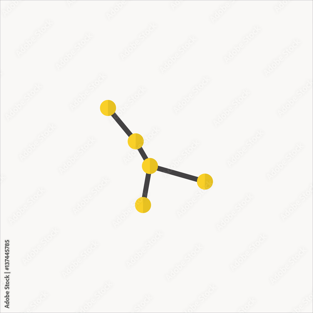 constellation icon flat design