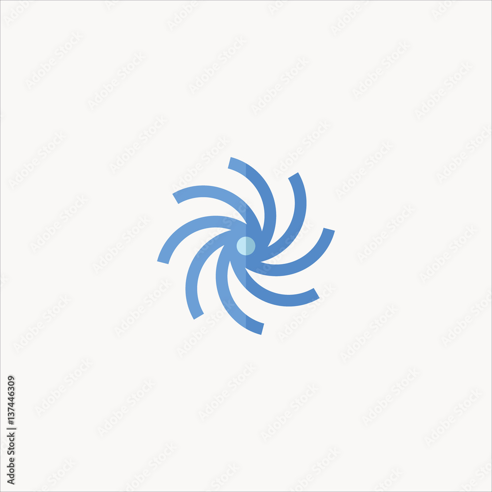 Fototapeta premium blackhole icon flat design