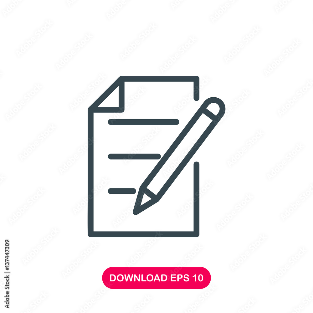 Note icon vector Note icon vector