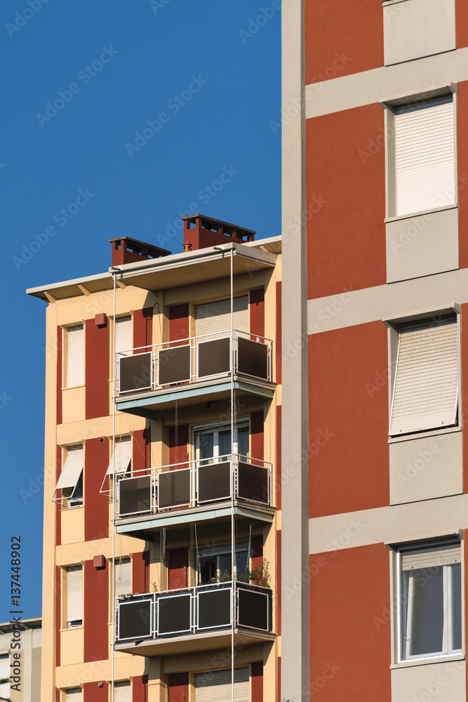 Milan (Italy): buildings in via Gattamelata