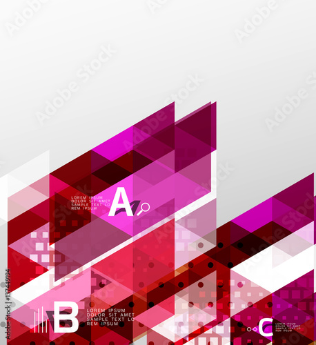 Vector geometric abstract background