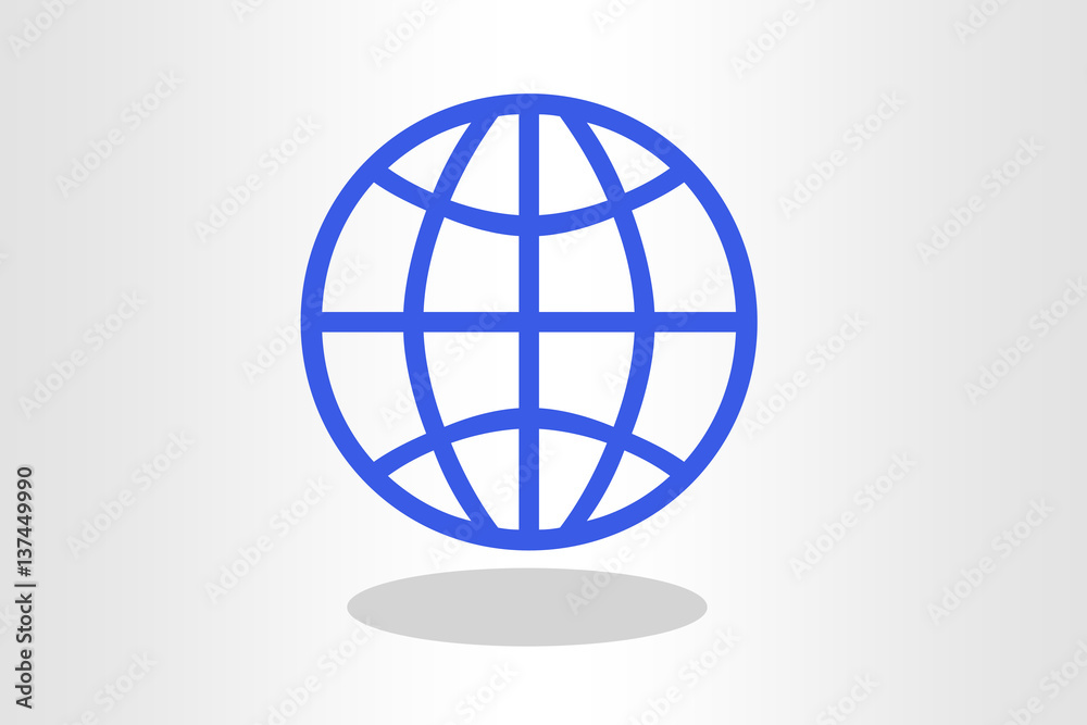 Illustration of world against plain background Illustration of world against plain background