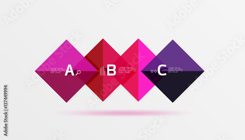 Free Download Geometric abstract background with option infographic - GFXLoad