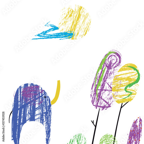 Elephant walking