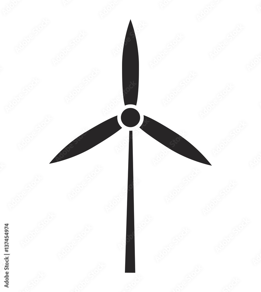 wind power plant silhouette vector symbol icon design. wind power plant silhouette vector symbol icon design.