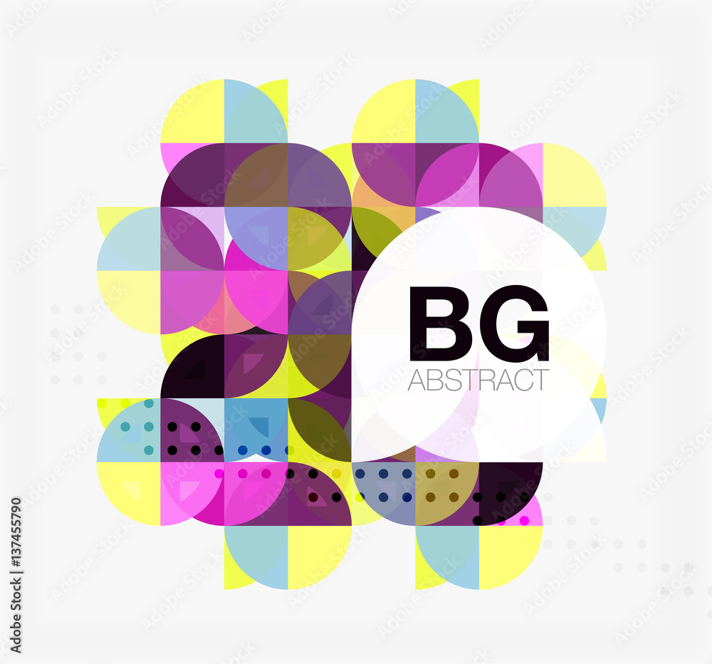 Modern elegant geometric circles abstract background Modern elegant geometric circles abstract background