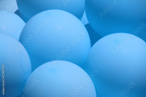 Blue air balloons macro