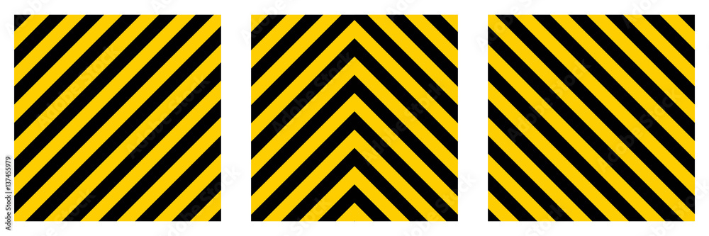 set warning striped rectangular background,