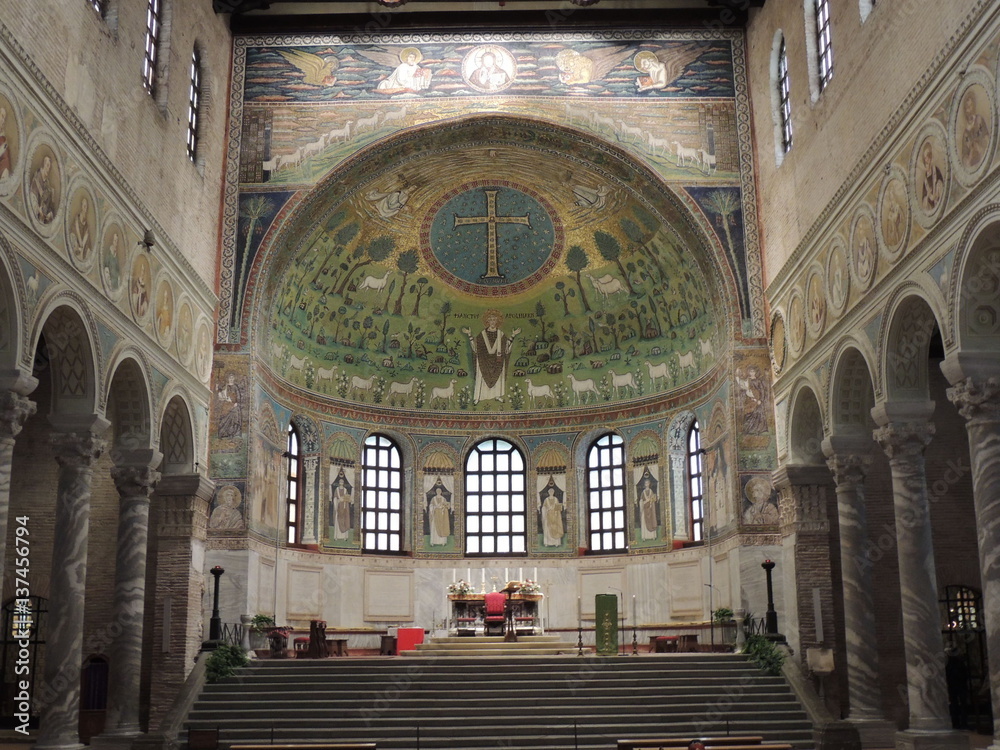 Basilica di Sant'Apollinare in Classe interno Stock Photo Adobe Stock