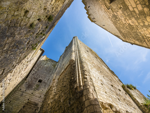 France, Loches, facades of Loches castle photo