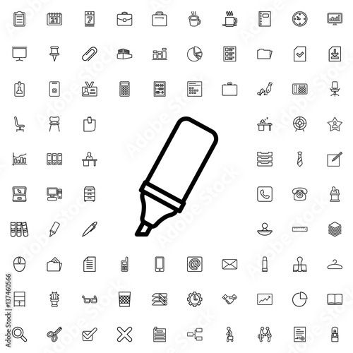 highlighter icon illustration