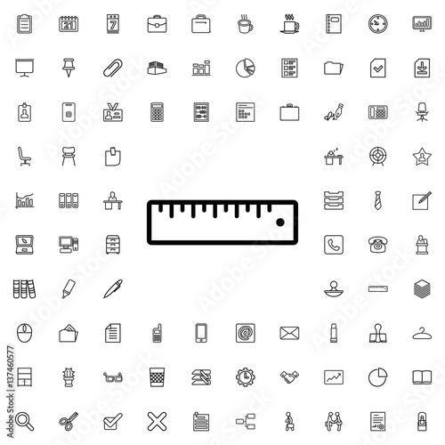 ruler icon illustration