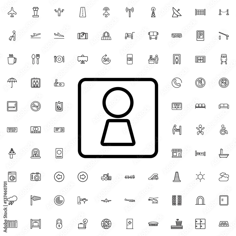 woman WC icon illustration woman WC icon illustration