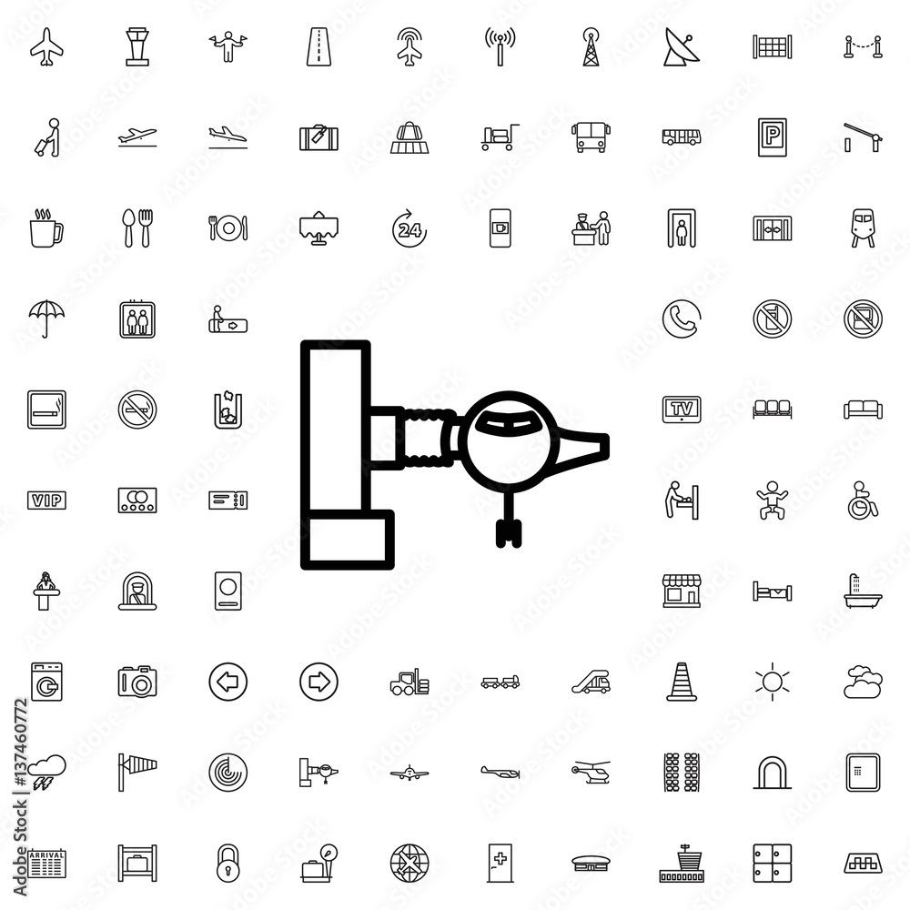 jetway icon illustration Stock Vector | Adobe Stock