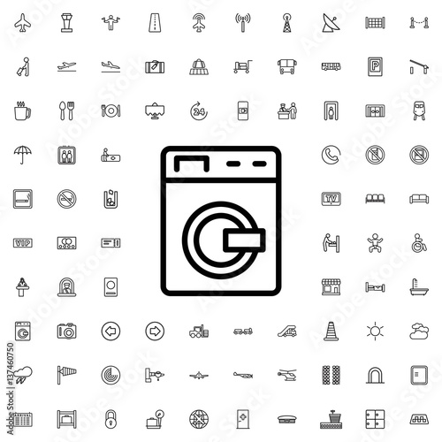 washing machine icon illustration