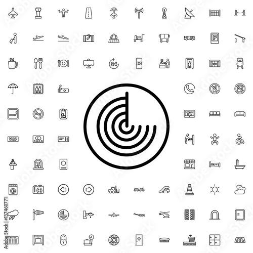 radar icon illustration