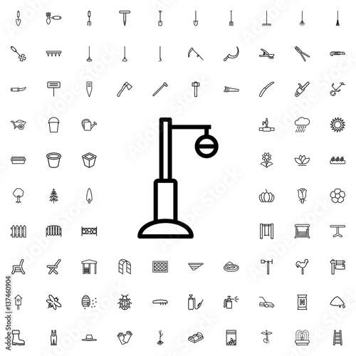 street lamp icon illustration