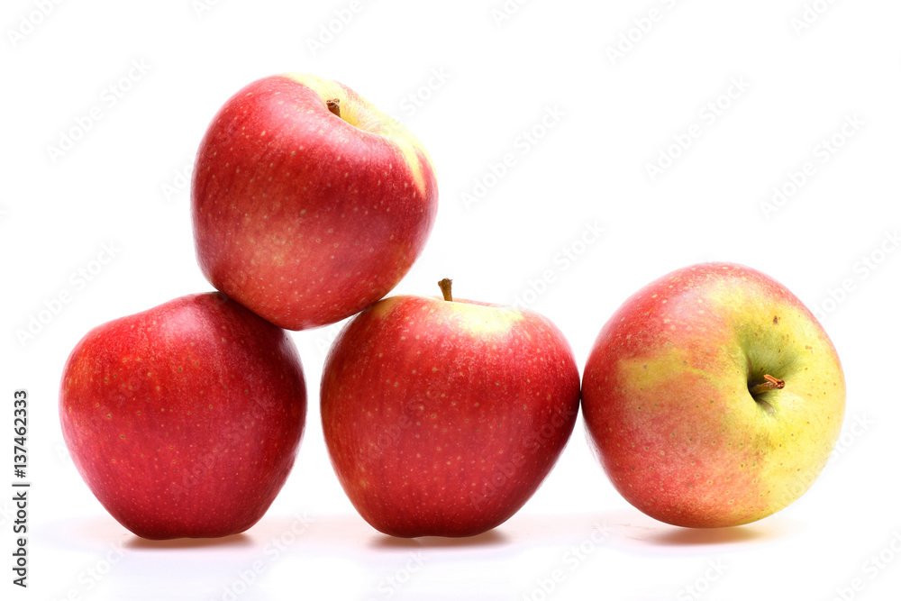 red apple fruit isolated on white red apple fruit isolated on white