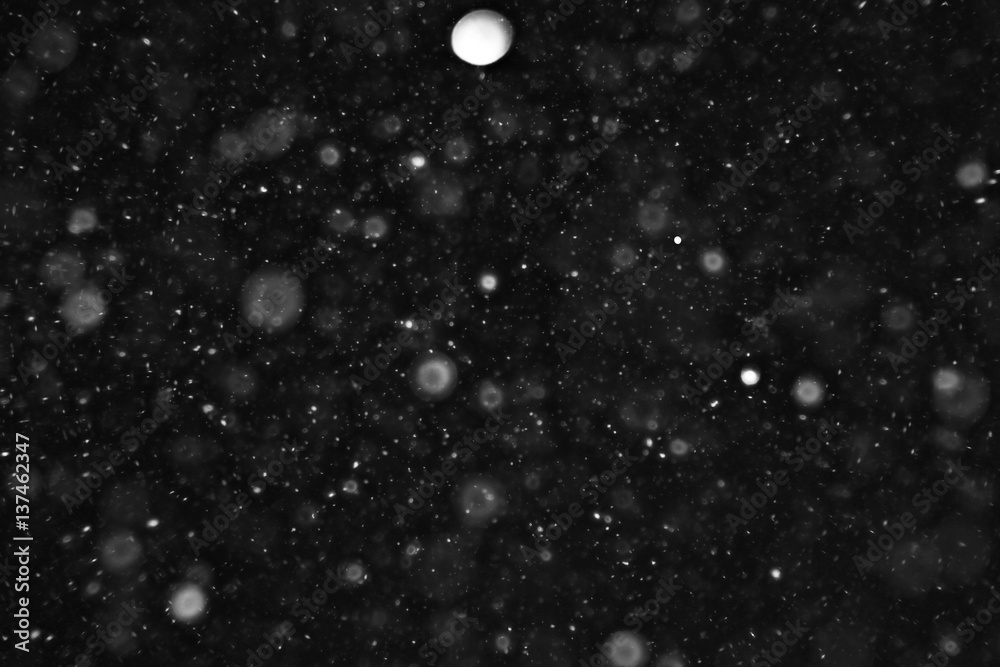 snow on a black background texture overlay bokeh highlights snow on a black background texture overlay bokeh highlights