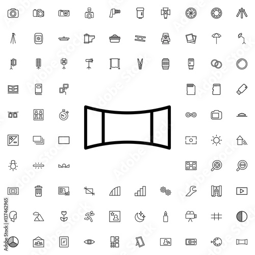 panorama mode icon illustration