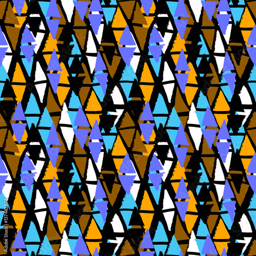 Vector seamless bold harlequin pattern