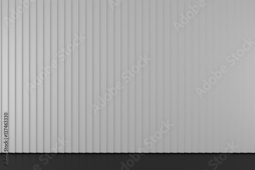 3D rendering modern white wall and room with empty modern frame border for use background 